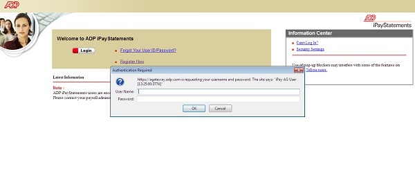 ADP iPay Login