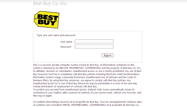 HR Best Buy Login